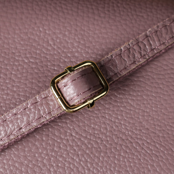 Функциональная женская сумка из натуральной кожи с тремя секциями Vintage 22891 Пурпурный