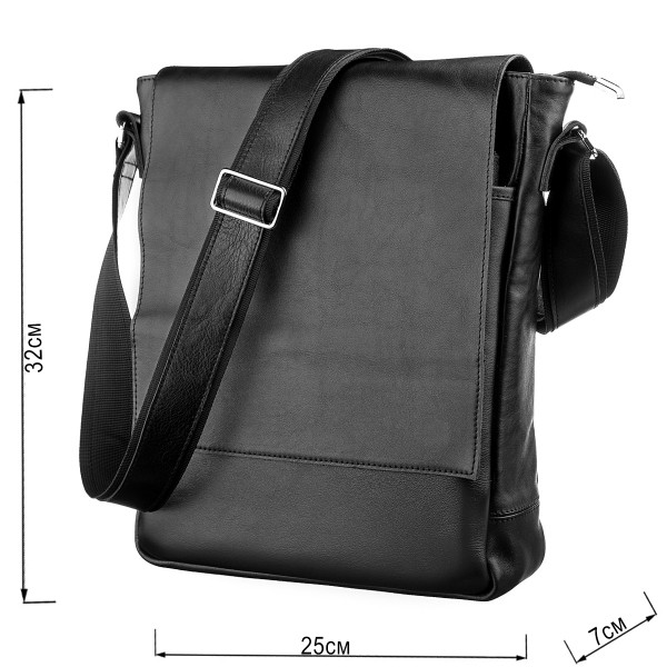 Сумка SHVIGEL 11079 кожаная Черная