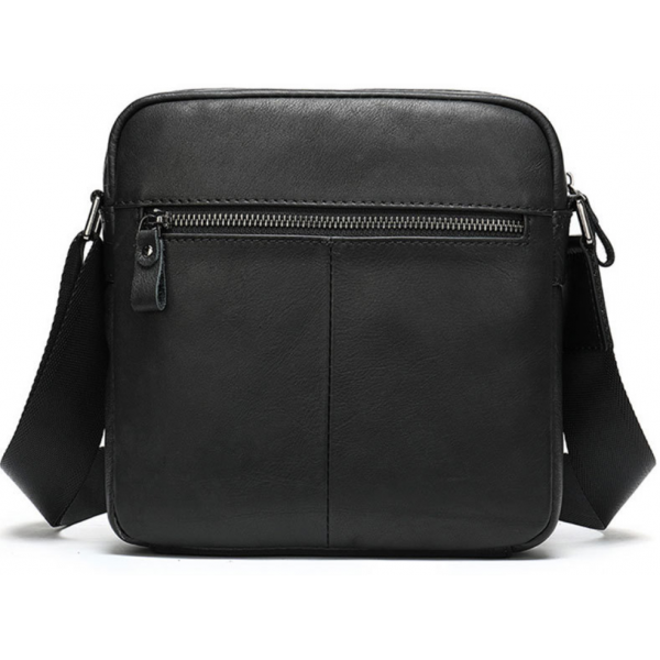 Компактная сумка через плечо из кожи Vintage 20034 Черная