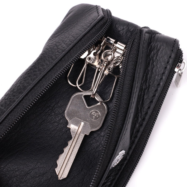 Универсальная ключница из натуральной кожи ST Leather 22511 Черный