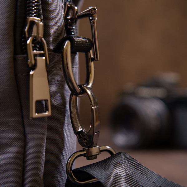 Сумка на пояс нейлон Vintage 20646 Серая