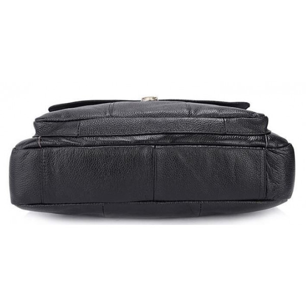 Портфель мужской кожаный с замком Vintage 14801 Черная