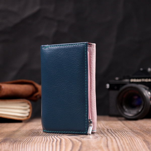 Элегантный женский кошелек из качественной натуральной кожи ST Leather 19462 Разноцветный