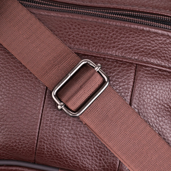 Удобная мужская сумка из натуральной кожи 22858 Vintage Коричневый