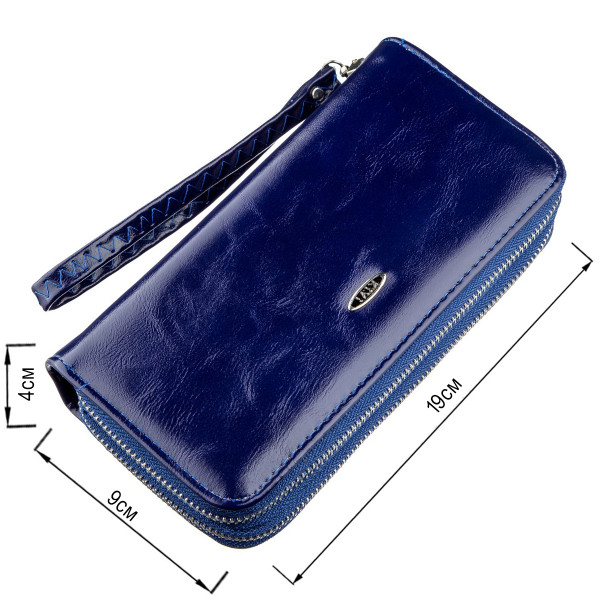 Кошелек женский из экокожи KIVI 19050 Синий