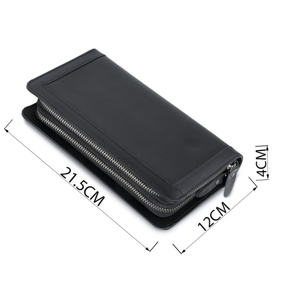 Мужской клатч-барсетка с ремешком на руку Vintage 14657 Черный