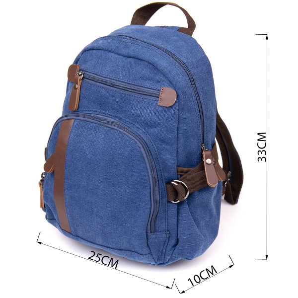 Рюкзак текстильный унисекс Vintage 20602 Синий