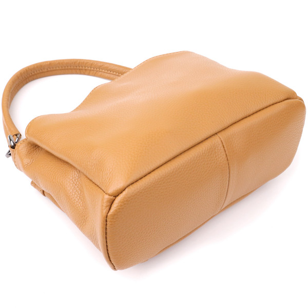 Элегантная женская сумка из натуральной кожи Vintage 23008 Рыжий