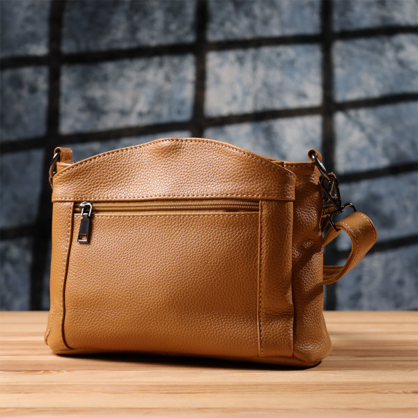 Элегантная женская сумка из натуральной кожи Vintage 23008 Рыжий