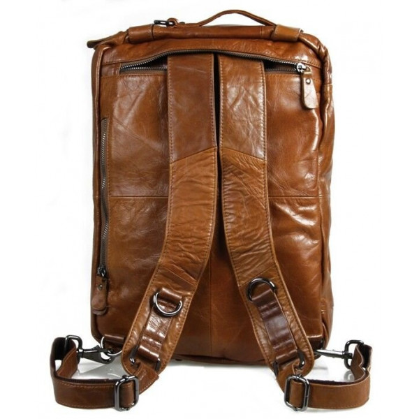 Сумка мужская Vintage 14353 трансформер Рыжий