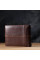 Горизонтальный стильный кошелек из натуральной кожи Vintage 22888 Коричневый