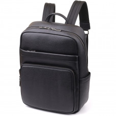 Удобный мужской рюкзак из натуральной кожи Vintage 23052 Черный