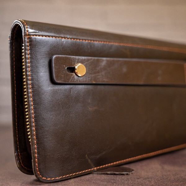 Кожаная мужская барсетка Vintage 14193 Коричневая