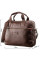 Мужская кожаная сумка под ноутбук на 2 отделения SHVIGEL 19107 Коричневая