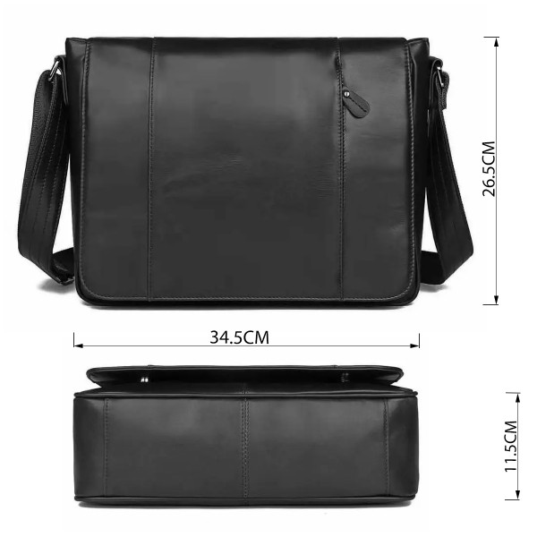 Сумка мужская Vintage 20435 Черная