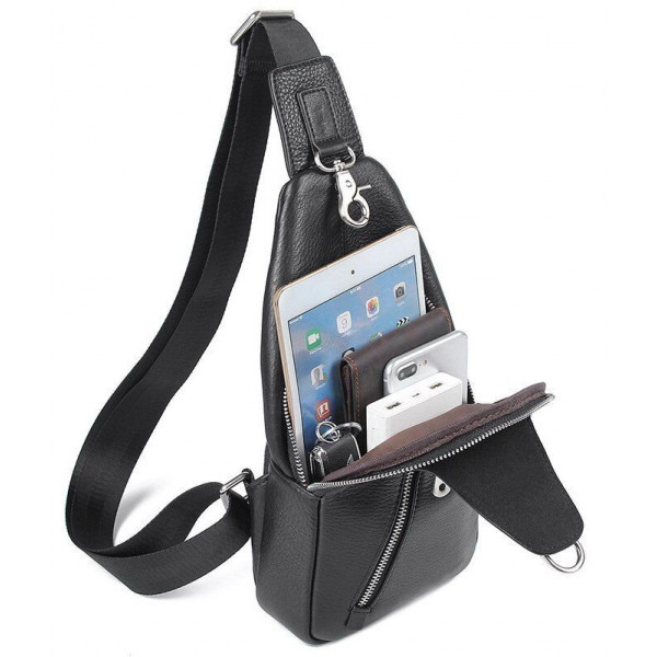 Сумка мужская флотар через плечо Vintage 14973 Черная