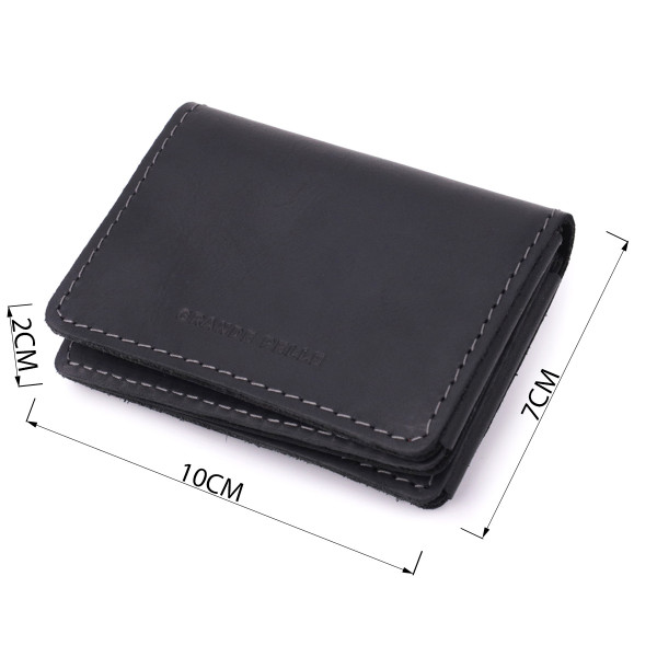 Превосходная обложка на автодокументы в винтажной коже GRANDE PELLE 22872 Черный