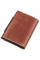 Строгое портмоне унисекс на магните GRANDE PELLE 11205 Коричневое