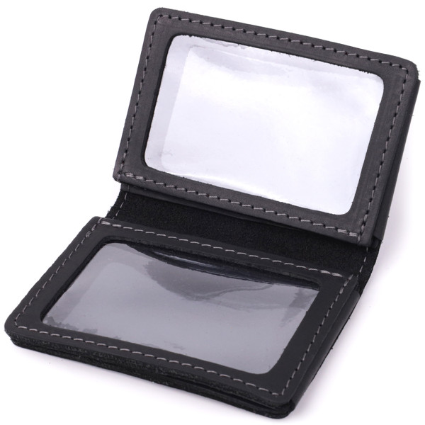 Превосходная обложка на автодокументы в винтажной коже GRANDE PELLE 22872 Черный