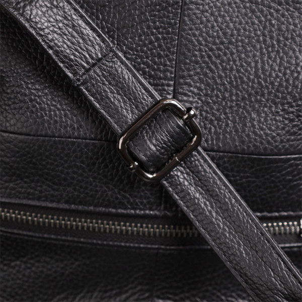 Удобная повседневная сумка из натуральной кожи для женщин Vintage 22992 Черный