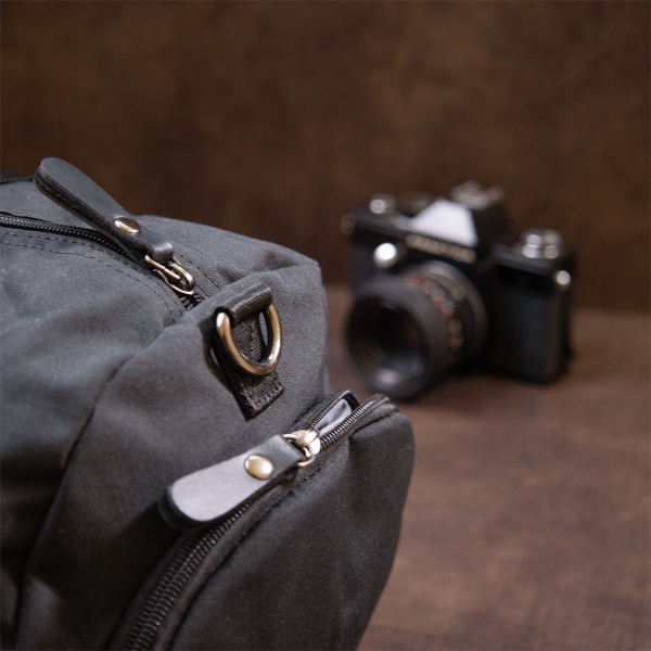 Спортивная сумка текстильная Vintage 20640 Черная