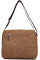 Сумка мужская Vintage 14445 текстильная Коричневая