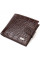 Модный мужской кошелек из натуральной кожи тиснением под крокодила CANPELLINI 21878 Коричневый