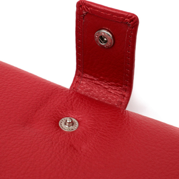 Женский вертикальный кошелек-клатч из натуральной кожи ST Leather 22536 Красный