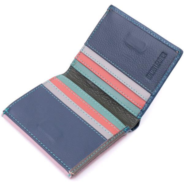 Симпатичный женский кошелек с оригинальной монетницей из натуральной кожи ST Leather 19512 Разноцветный