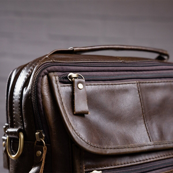 Сумка мужская Vintage 14764 Коричневая