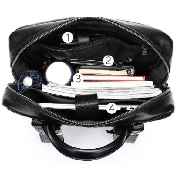 Рюкзак кожаный Vintage 14822 Черный