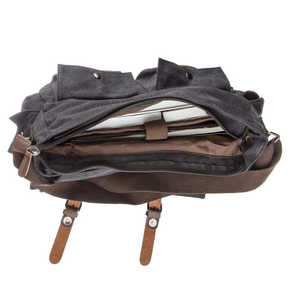 Сумка на плечо текстильная Vintage 20076 Черная