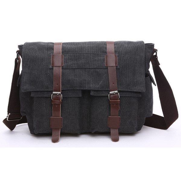 Сумка на плечо текстильная Vintage 20076 Черная