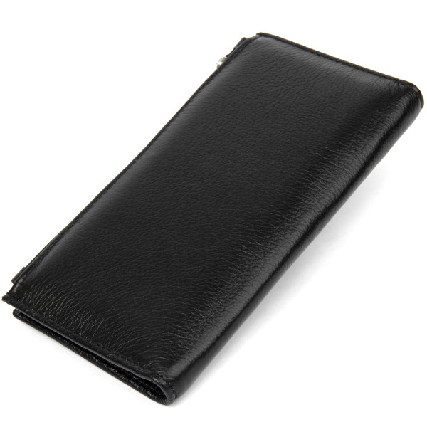 Практичный женский кожаный кошелек ST Leather 19378 Черный