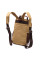 Оригинальный текстильный рюкзак с уплотненной спинкой и отделением для планшета Vintage 22171 Песочный