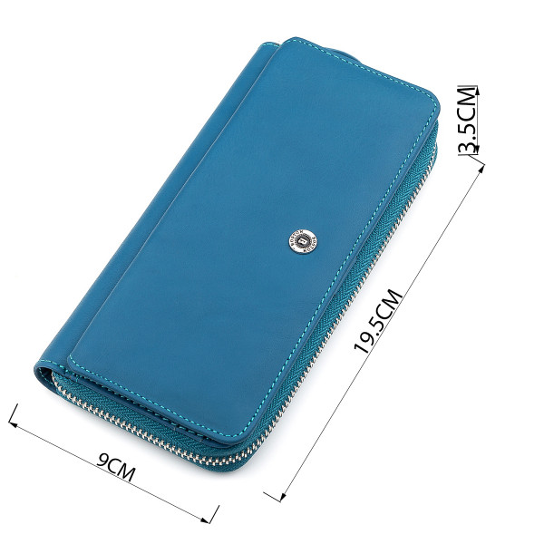 Кошелек женский Boston 18479 (B202) оригинальный Голубой