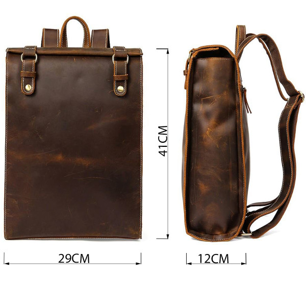 Рюкзак кожаный дорожный Vintage 14796 Коричневый